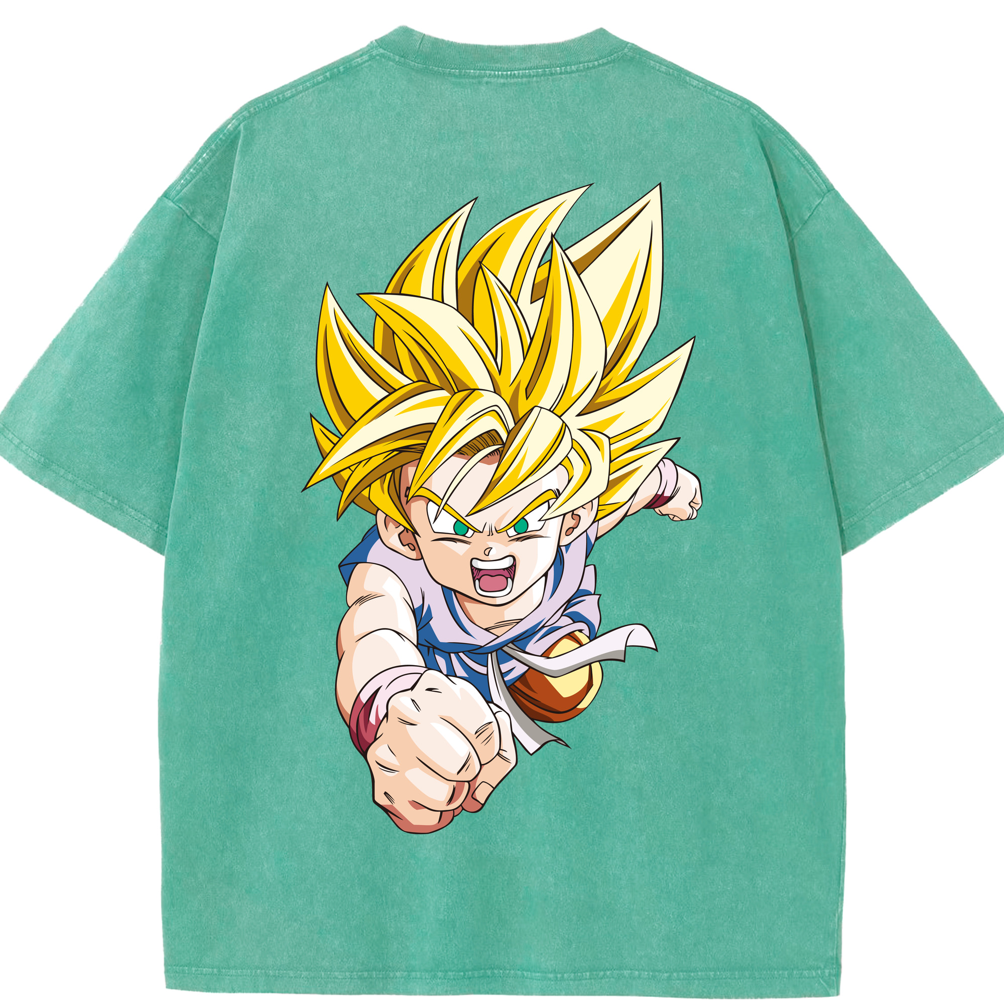 （画像用） ドラゴンボール ベジット DRAGON BALL Vegetto 綿100% ヴィンテージ風 半袖Tシャツ（背面プリント）